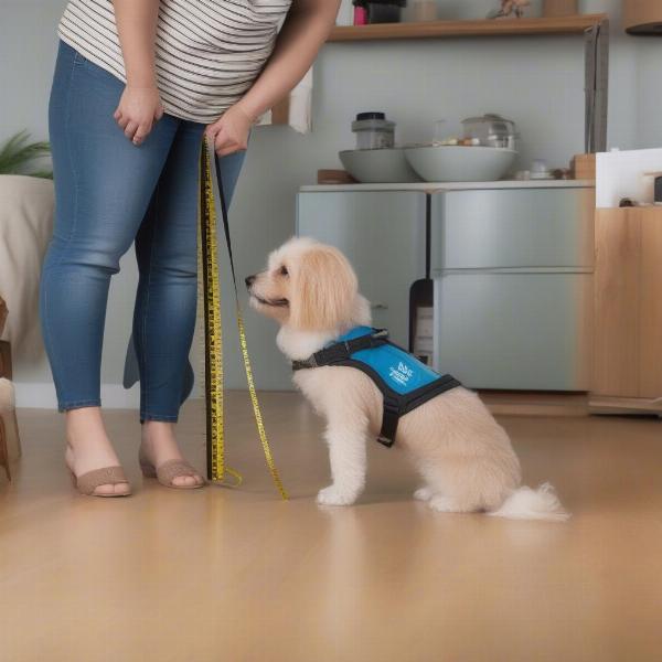 Measuring a Dog for a Carrier