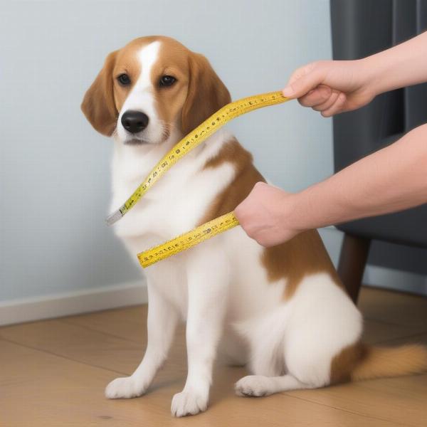 How to measure a dog's neck for a crochet scarf