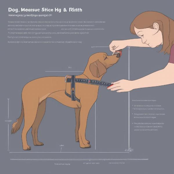 Measuring a Dog for a Harness