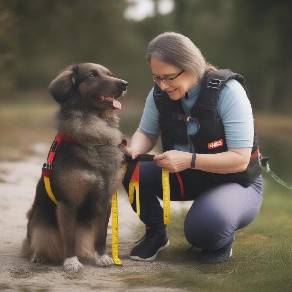 Measuring Dog for NRS Life Vest