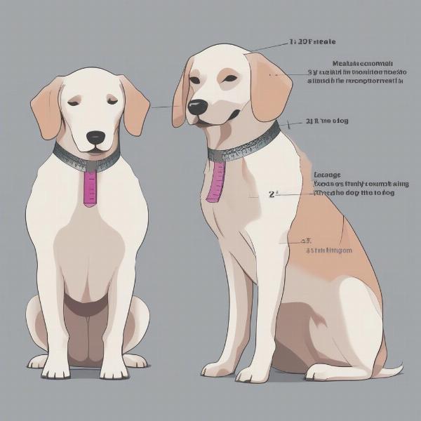 How to correctly measure a dog's neck for a collar