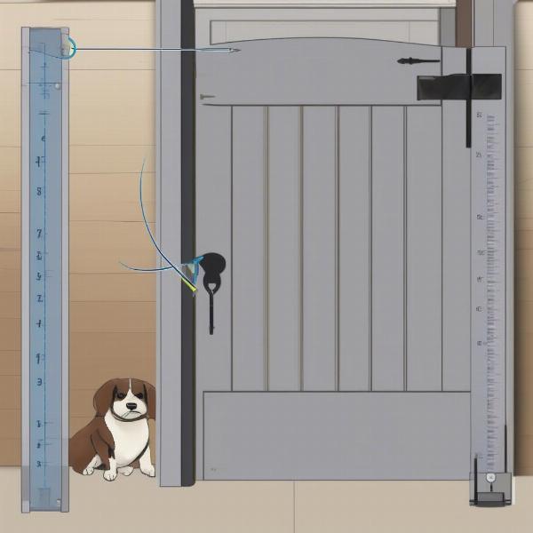 Measuring Dog Run Gate