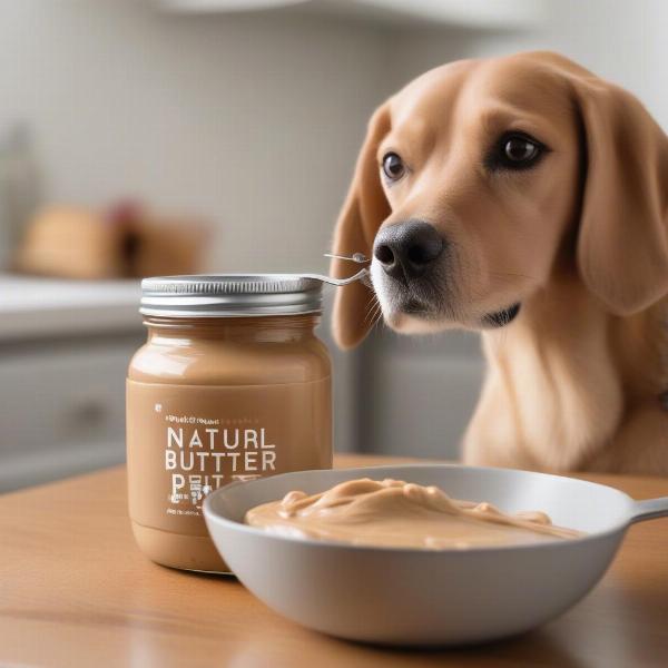 Measuring Peanut Butter for Dog