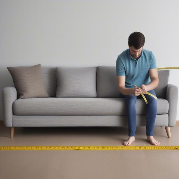 Measuring a Sofa for a Dog Cover