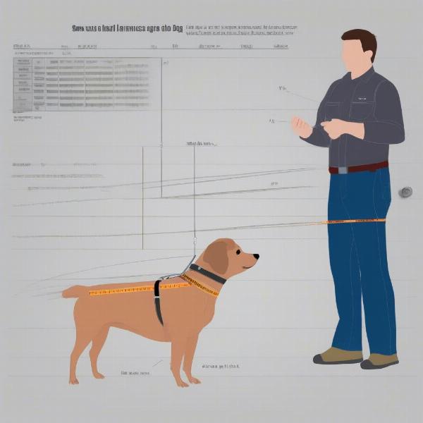 Measuring a Toy Dog for a Harness