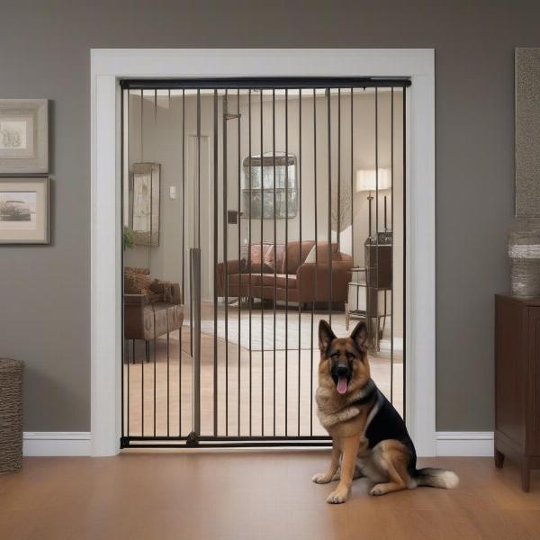 Metal Dog Gate for Wide Opening