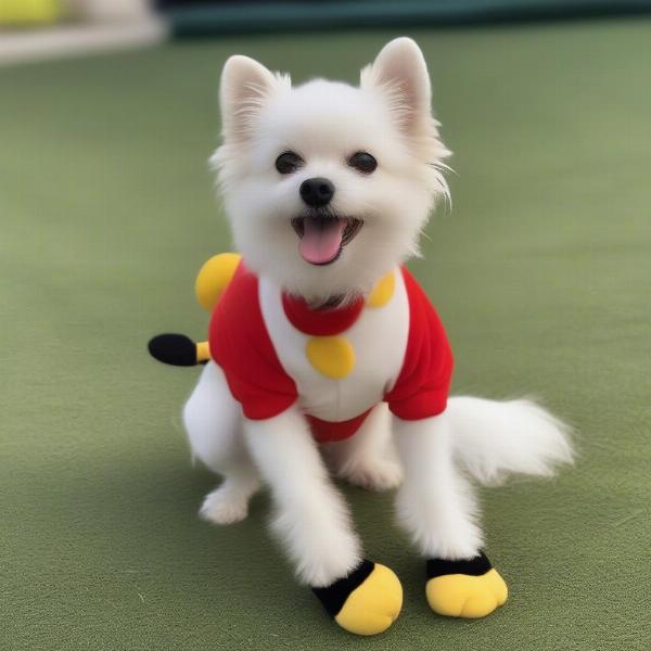 Classic Mickey Mouse dog costume