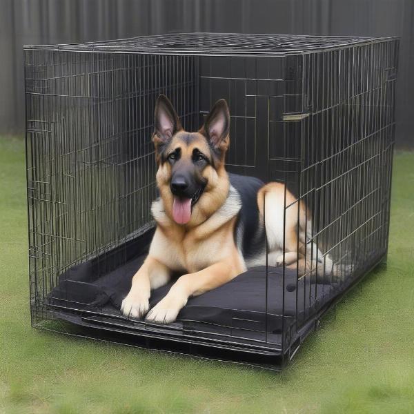 Choosing the right size crate for a military working dog