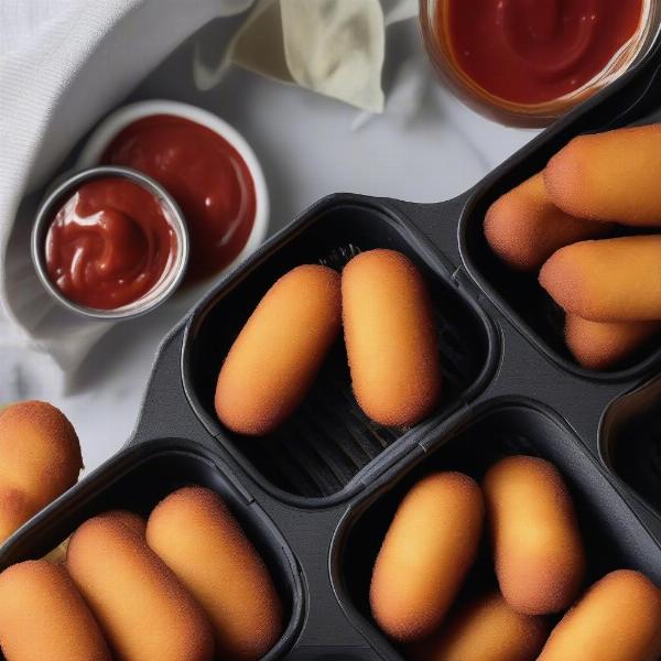 Mini Corn Dogs in Air Fryer