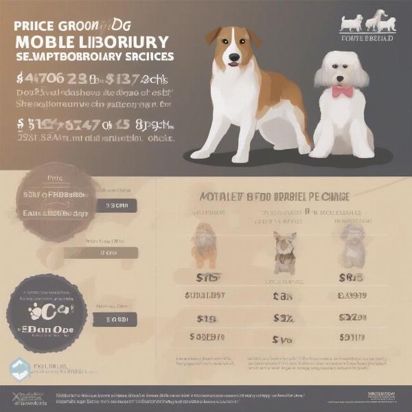 The cost of mobile dog grooming varies based on factors such as breed and size.