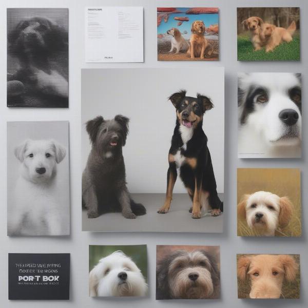 Modern Dog Poster Printing Options