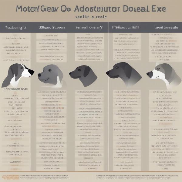 Modified Glasgow Coma Scale Chart for Dogs