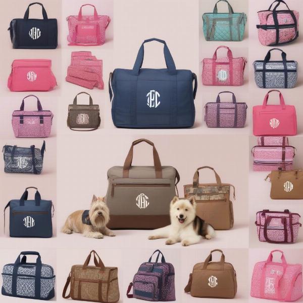 Different Styles of Monogrammed Dog Bags