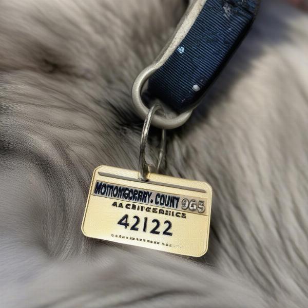 Montgomery County Dog License Tag