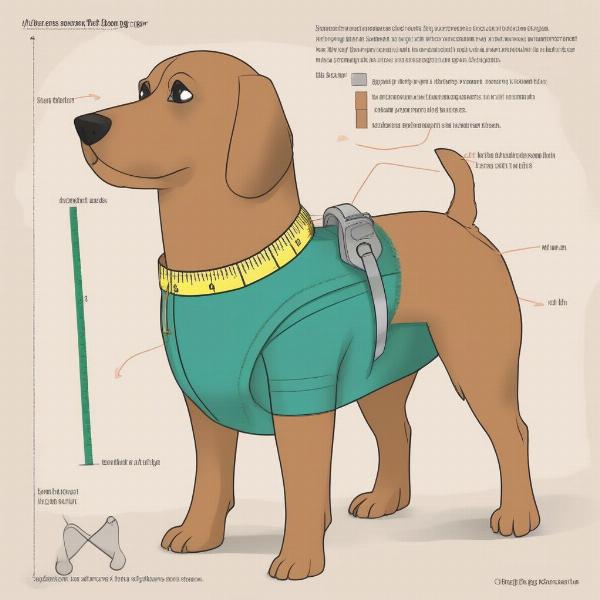 Measuring a Dog for a Mystery Machine Costume