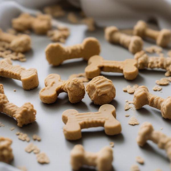 No-Bake Peanut Butter and Banana Dog Biscuits