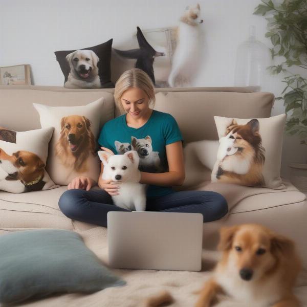 Online Dog Pillow Shopping