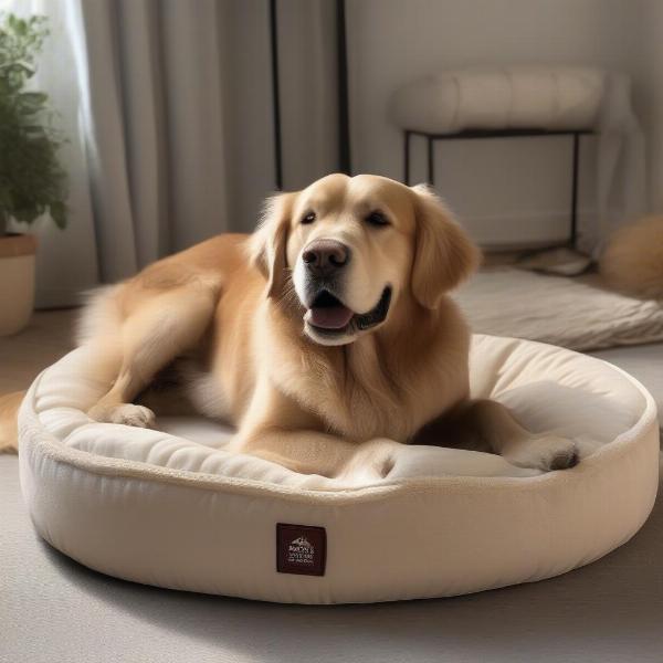 Orthopedic dog bed with memory foam