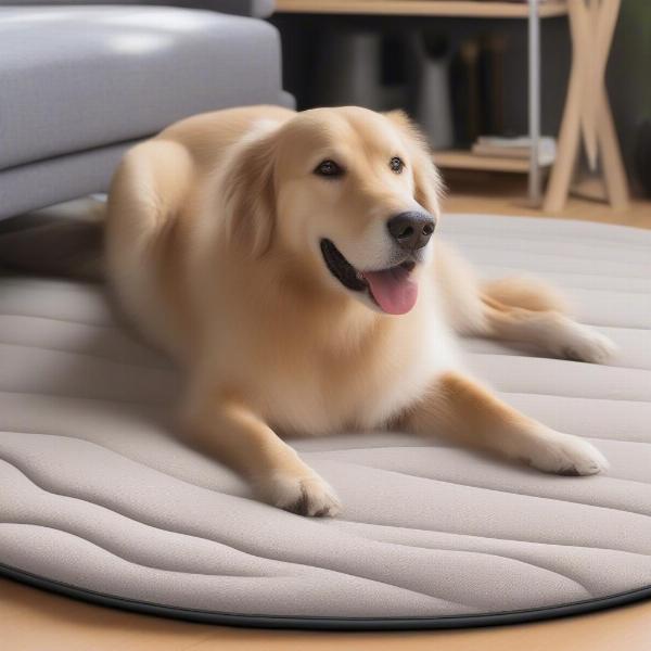 Orthopedic dog mat for senior dogs