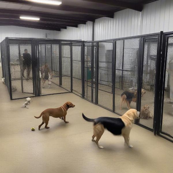 Outer Banks Dog Kennel Playtime