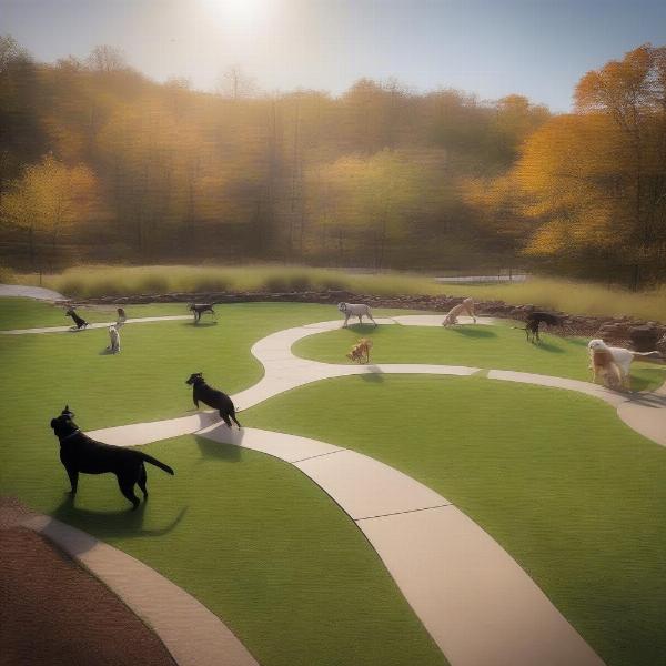 Scenic view of Overlook Dog Park