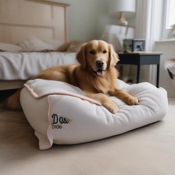 Personalised Dog Bed and Blanket