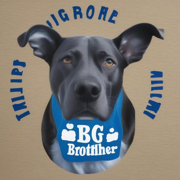 Personalized Big Brother Dog T-Shirt