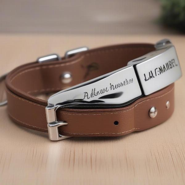 Personalized Dog Collar with Name and Phone