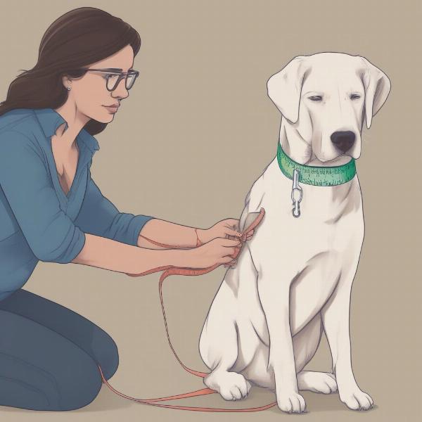 Measuring a Dog for a Personalized Collar in Canada