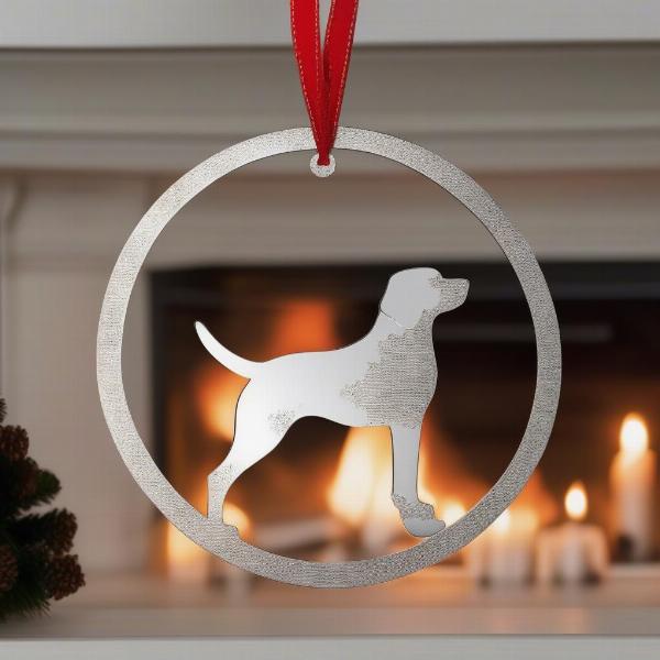 Metal Personalized Dog Ornament