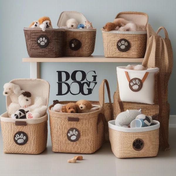 Personalized Dog Toy Basket Ideas