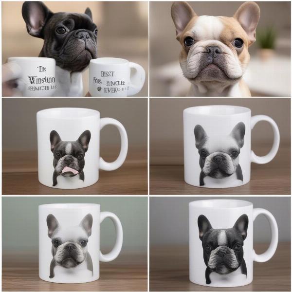 Personalized Frenchie Mugs with Photos and Names