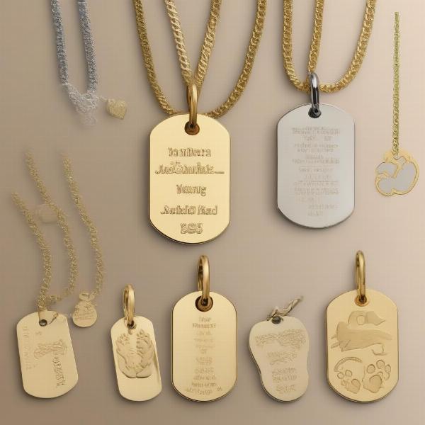 Personalized Engraving Options for Gold Dog Tags