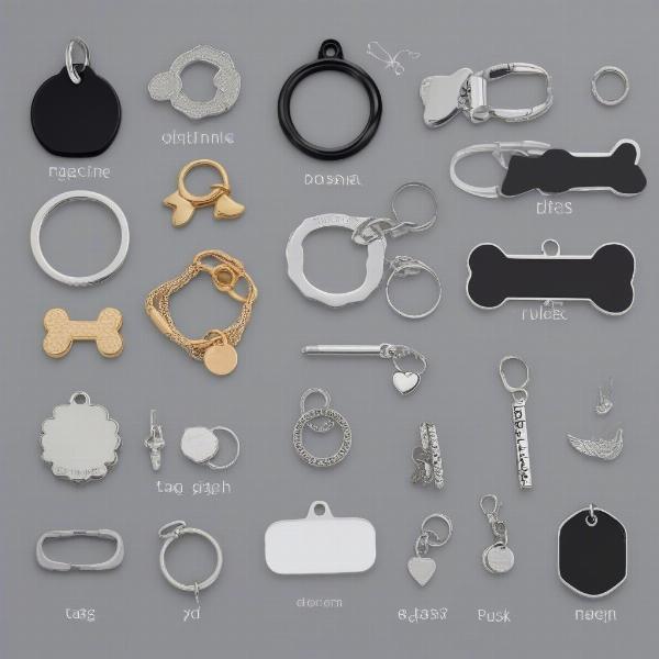 Dog Bone Dog Tag Accessories