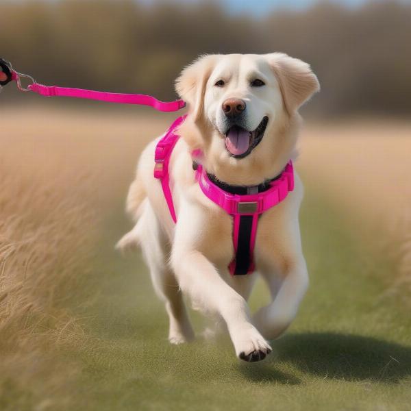 Matching Pink Dog Collar and Leash Set