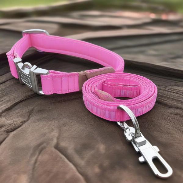 Pink Dog Collar and Leash Safety Features