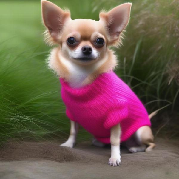 Pink Dog Jumper for Small Dog