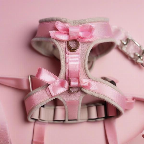 Pink Harness with Bow