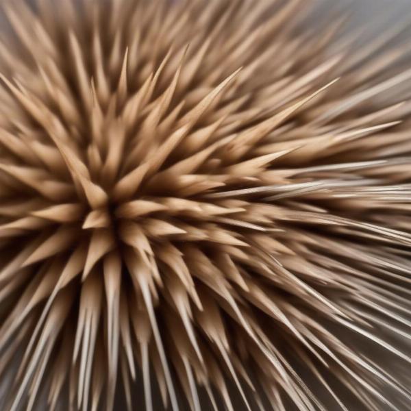 Closeup of Porcupine Quills