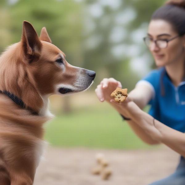 Positive Reinforcement Training with Treats