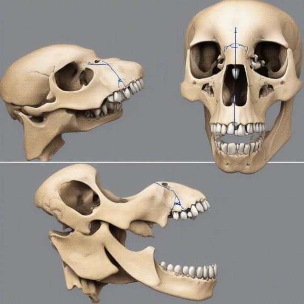 Prairie Dog Skull Comparison Young and Old