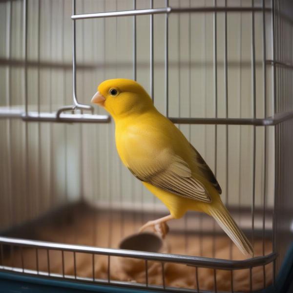 Presser Canary in Cage