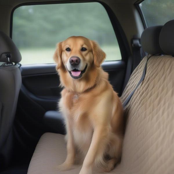 Prevent dog hair in car with seat covers