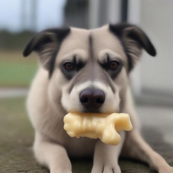 Puffed yak milk dog chew