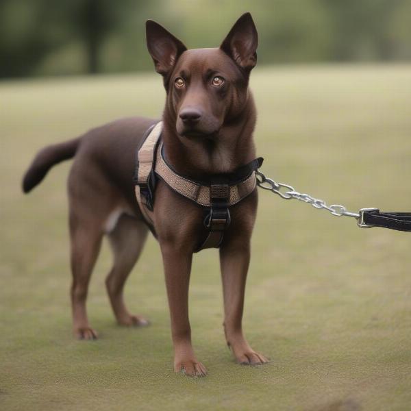 Reactive dog on a lead