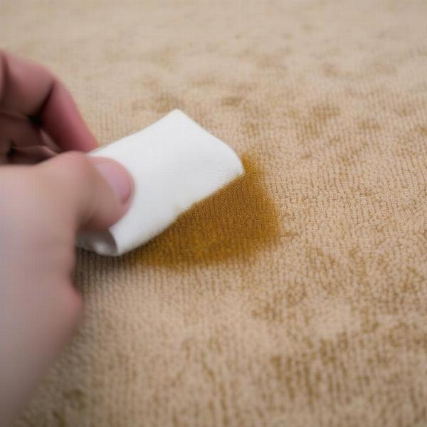 Removing dog urine from carpet