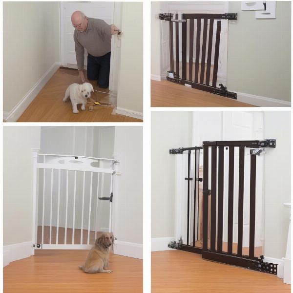 Installing a retractable dog gate on a doorway