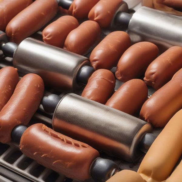 Roller Grill Hot Dogs