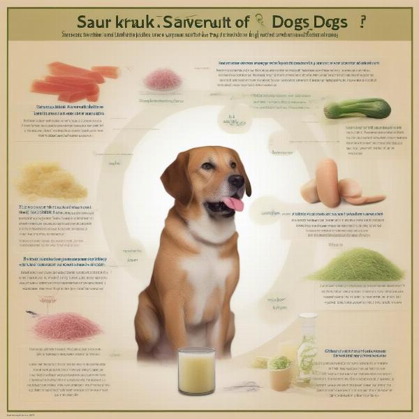 Potential risks of feeding sauerkraut to dogs