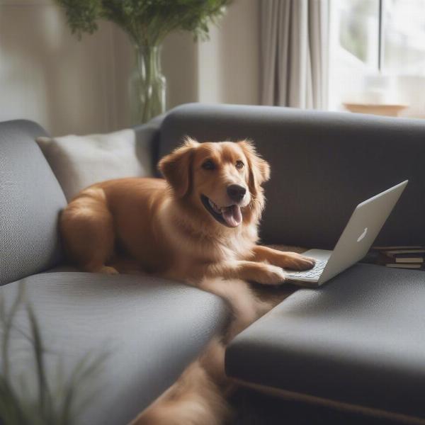 Searching for dog-friendly cottages online